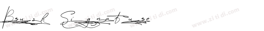 Brush Signature字体转换 Brush Signature字体转换